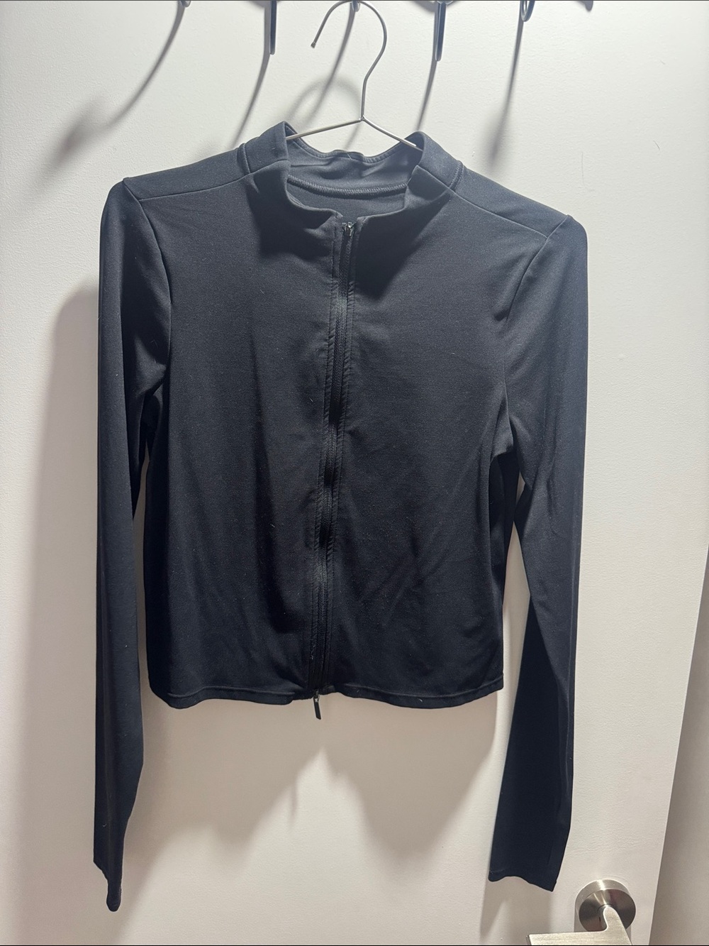 Black Nike Zenvy Zip-Front Long Sleeve Women's Jacket